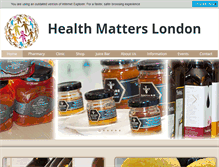 Tablet Screenshot of healthmatterslondon.co.uk